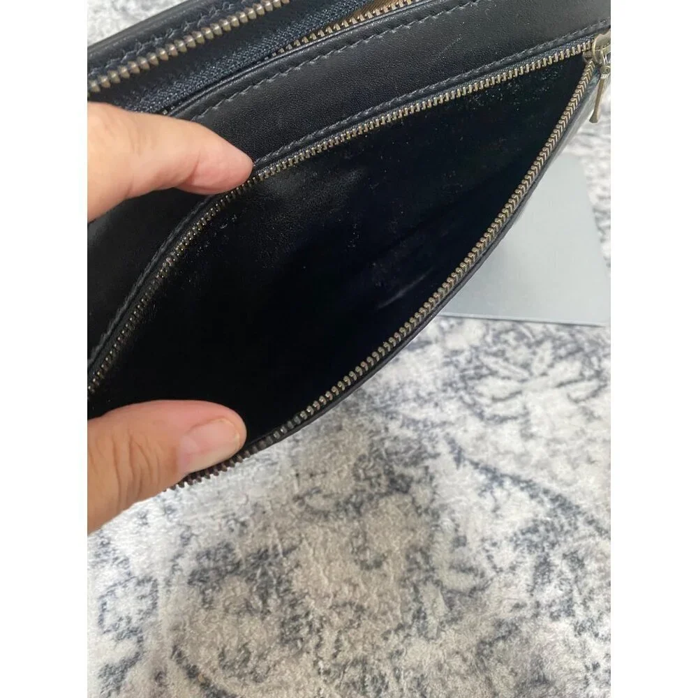 Vintage Burberry Nova Check Shadow Horse Clutch Wristlet Bag